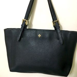 Tory Burch Small York Buckle Tote Black